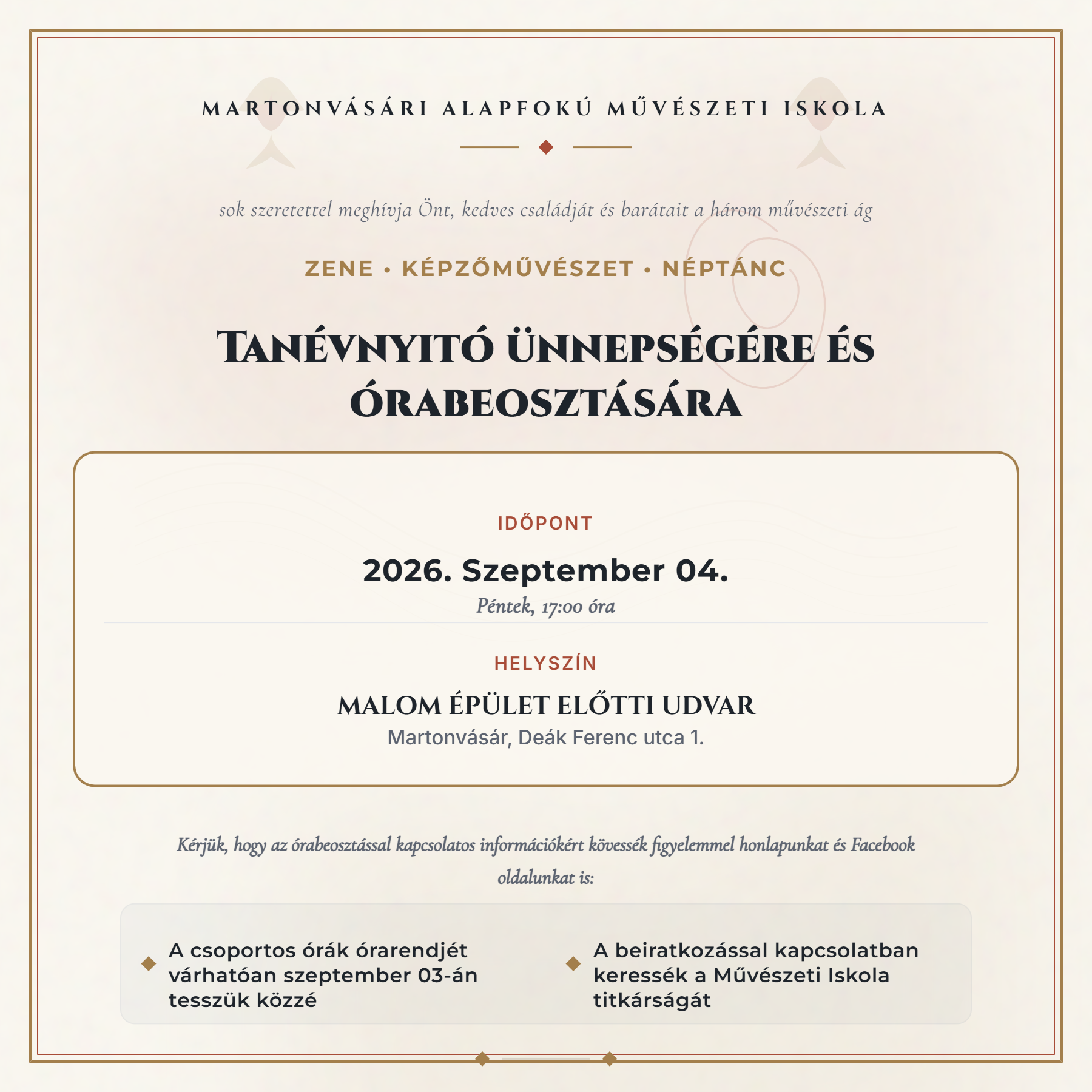 Évnyitó rendezvény